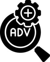 Advanced Search Glyph Icon vector