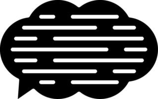 Chat Bubble Glyph Icon vector