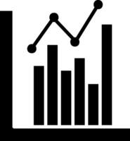 Chart Graphs Glyph Icon vector