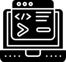 Command Glyph Icon vector