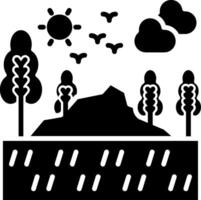 Pathway Glyph Icon vector