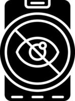 Hide Glyph Icon vector