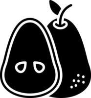 Pear Glyph Icon vector