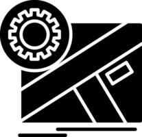 Settings Glyph Icon vector