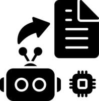 Data Collection Glyph Icon vector