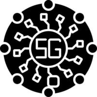 Network Glyph Icon vector