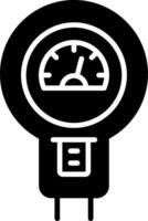 Parking Meter Glyph Icon vector