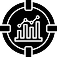 Analysis Glyph Icon vector