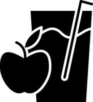 Apple Juice Glyph Icon vector