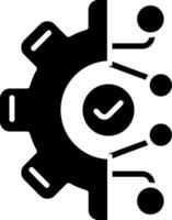 Digital Glyph Icon vector