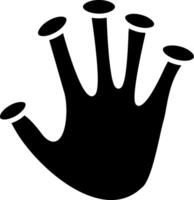 Fingerprint Scan Glyph Icon vector