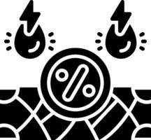 Drought Glyph Icon vector