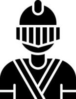 Knight Glyph Icon vector