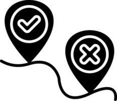 Pin Glyph Icon vector
