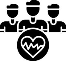 Pulse Glyph Icon vector