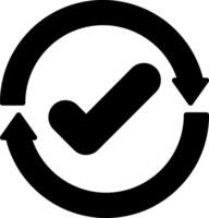 Update Glyph Icon vector