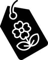 Tag Glyph Icon vector