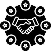 Connection Glyph Icon vector