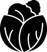 Cabbage Glyph Icon vector