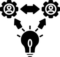 Execution Glyph Icon vector