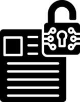 Database Glyph Icon vector