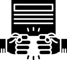 Violence Glyph Icon vector