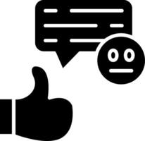 Feedback Glyph Icon vector