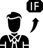 If Glyph Icon vector