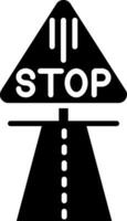 Stop Glyph Icon vector