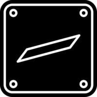 Arabic Language Glyph Icon vector