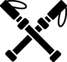 Walking Stick Glyph Icon vector