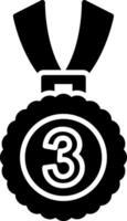3rd Prize Glyph Icon vector