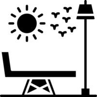 Chaise Longue Glyph Icon vector