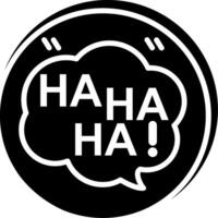 Haha Glyph Icon vector