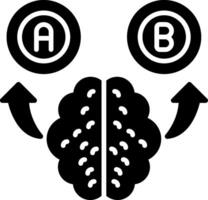 Decision Making Glyph Icon vector