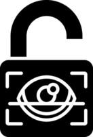 Padlock Glyph Icon vector