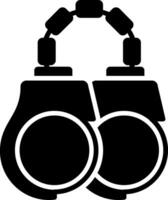 Handcuffs Glyph Icon vector