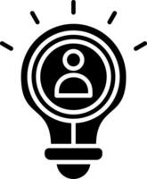 Idea Glyph Icon vector