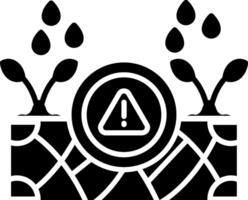 Drought Glyph Icon vector