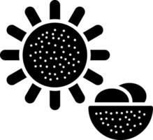 Urchin Glyph Icon vector