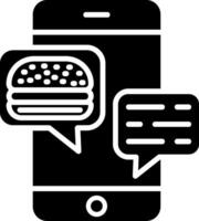 Chatting Glyph Icon vector