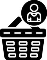 Customer Glyph Icon vector