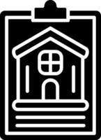 Clipboard Glyph Icon vector