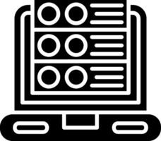 Server Control Glyph Icon vector