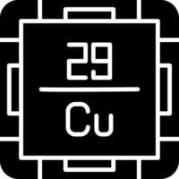 Copper Glyph Icon vector