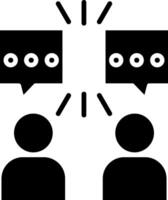 Conversation Glyph Icon vector