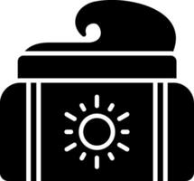 Cream Glyph Icon vector