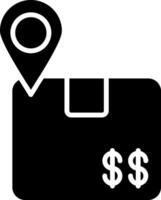 Tracking Glyph Icon vector