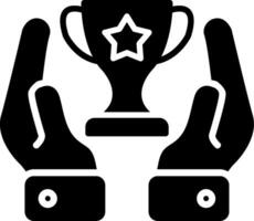 Achievement Glyph Icon vector