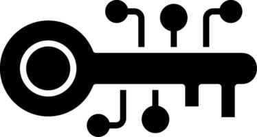 Key Glyph Icon vector